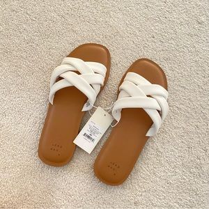 A New Day white sandals